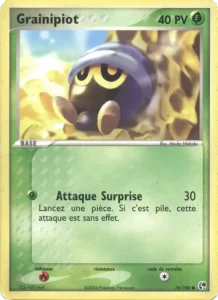 Carte Pokemon Grainipiot 76/100 EX Tempête de sable