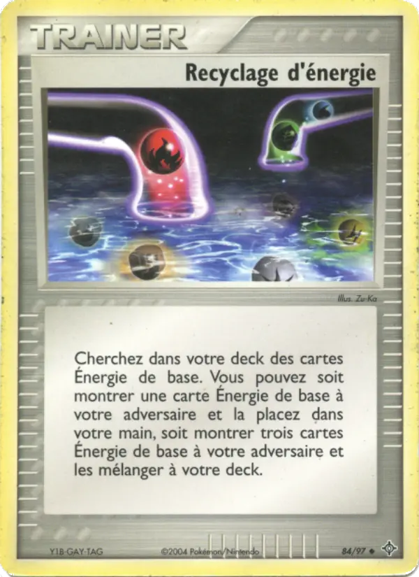 Scan HD carte Pokémon Recyclage d'énergie 84/97 — EX Dragon