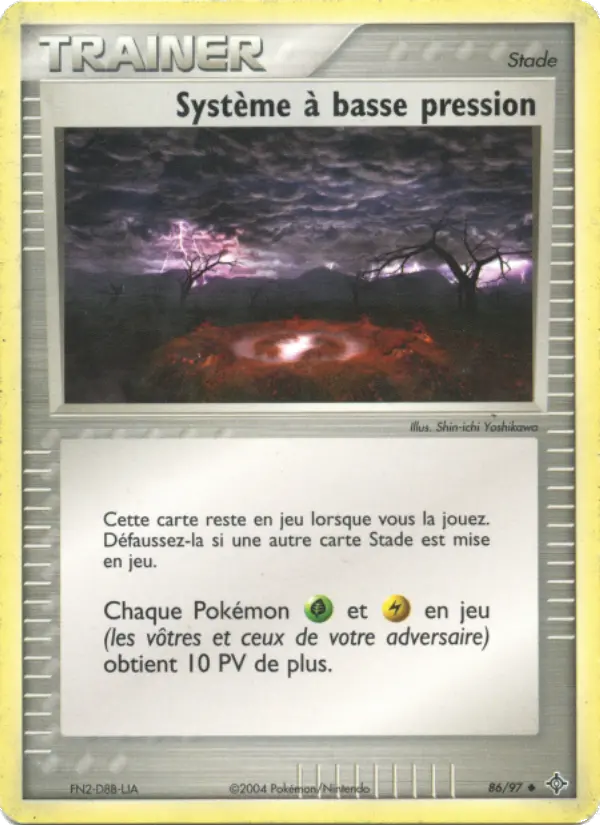 Scan HD carte Pokémon Système à basse pression 86/97 — EX Dragon