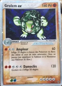 Carte Pokemon Grolem ex 91/97 EX Dragon