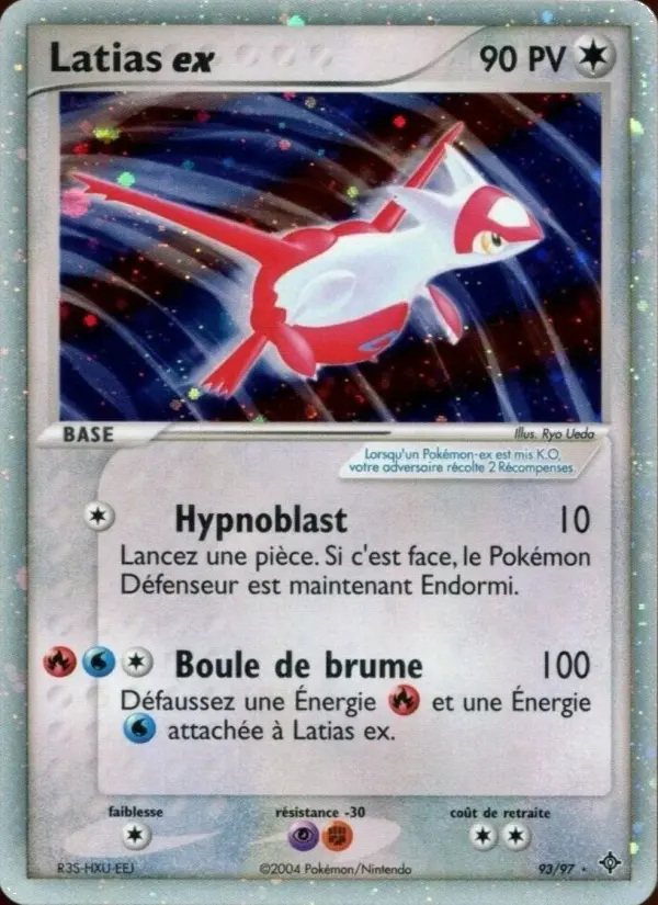 Scan HD carte Pokémon Latias ex 93/97 — EX Dragon