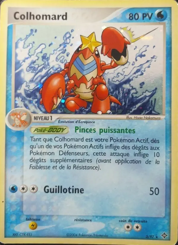 Scan HD carte Pokémon Colhomard 3/97 — EX Dragon