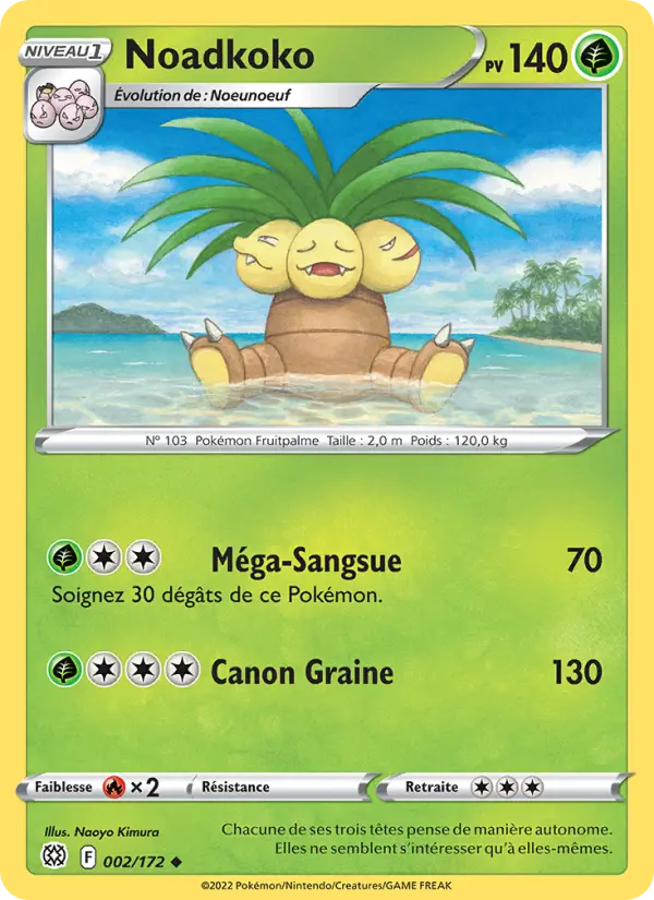 Scan HD carte Pokémon Noadkoko 002/172 — Stars Étincelantes