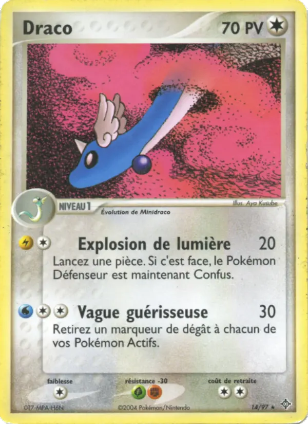 Scan HD carte Pokémon Draco 14/97 — EX Dragon