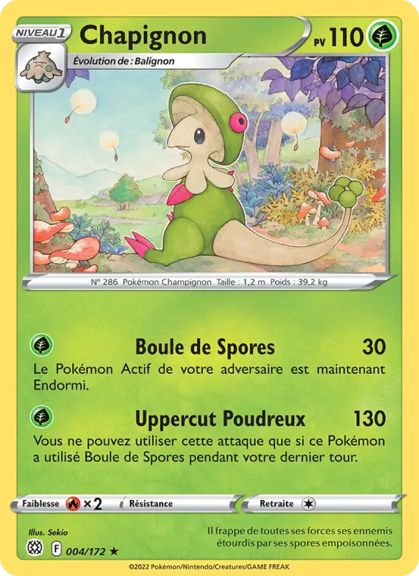 Scan HD carte Pokémon Chapignon 004/172 — Stars Étincelantes