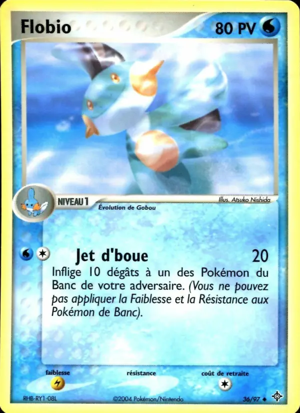 Scan HD carte Pokémon Flobio 36/97 — EX Dragon