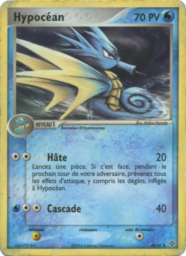 Scan HD carte Pokémon Hypocéan 40/97 — EX Dragon