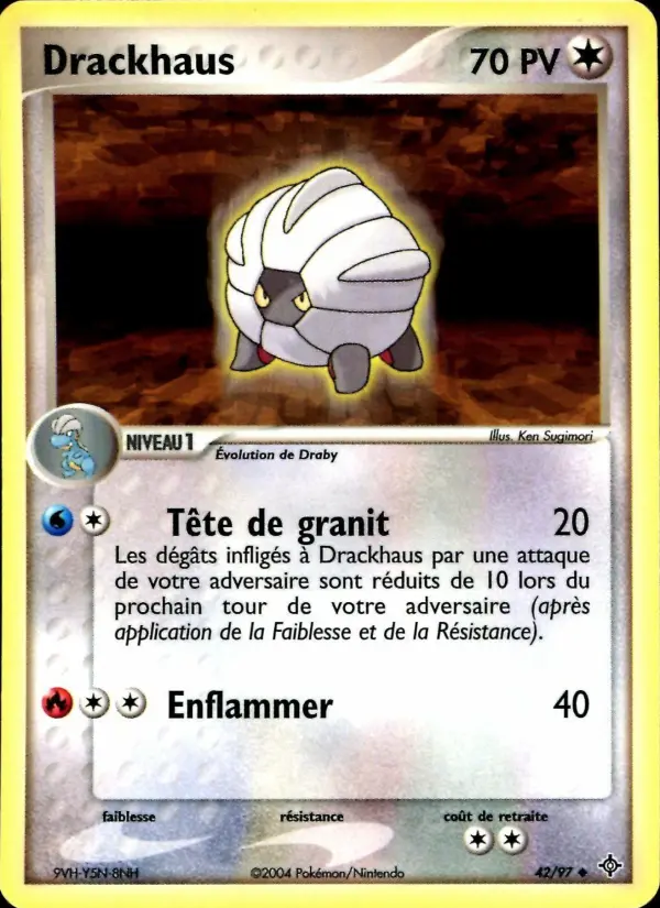 Scan HD carte Pokémon Drackhaus 42/97 — EX Dragon
