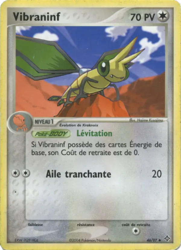 Scan HD carte Pokémon Vibraninf 46/97 — EX Dragon