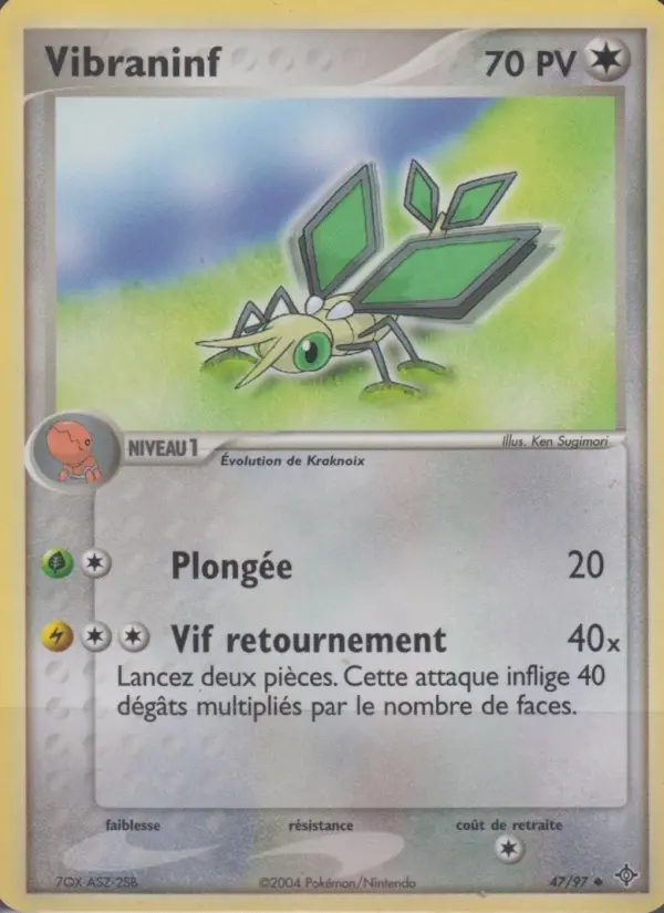 Scan HD carte Pokémon Vibraninf 47/97 — EX Dragon