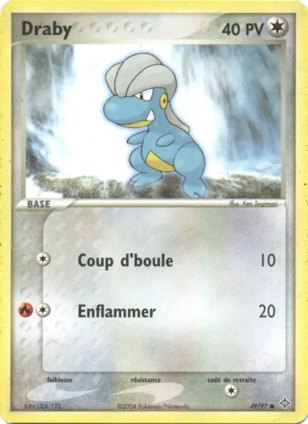 Scan HD carte Pokémon Draby 49/97 — EX Dragon