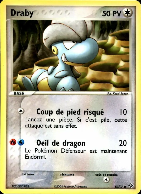 Scan HD carte Pokémon Draby 50/97 — EX Dragon