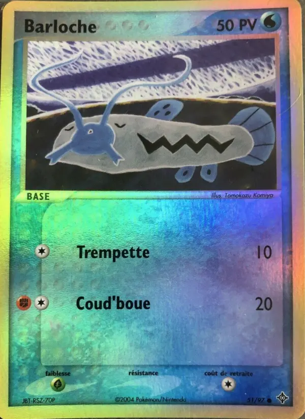 Scan HD carte Pokémon Barloche 51/97 — EX Dragon