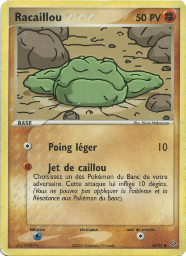Scan HD carte Pokémon Racaillou 55/97 — EX Dragon