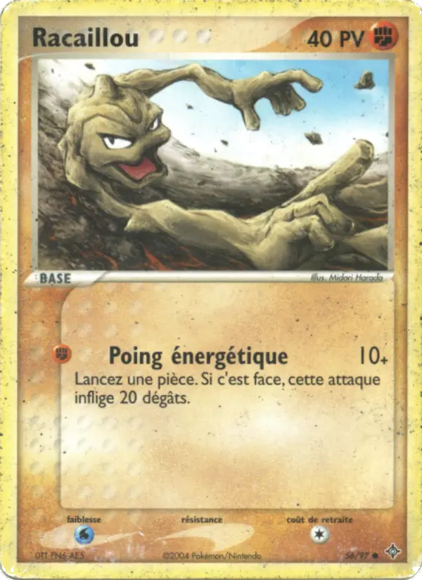 Scan HD carte Pokémon Racaillou 56/97 — EX Dragon