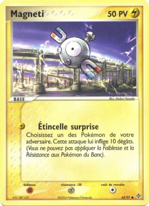 Scan HD carte Pokémon Magneti 62/97 — EX Dragon
