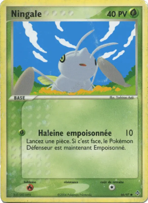 Scan HD carte Pokémon Ningale 66/97 — EX Dragon