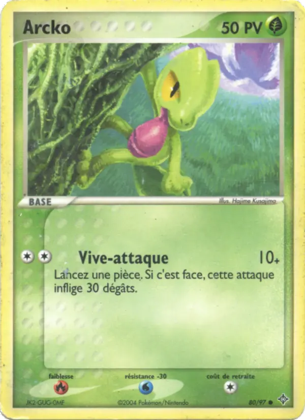 Scan HD carte Pokémon Arcko 80/97 — EX Dragon
