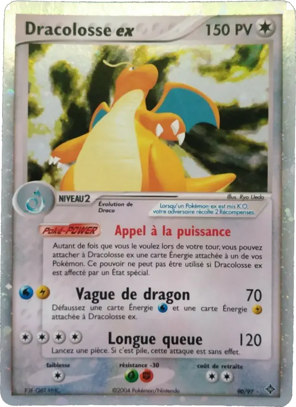 Scan HD carte Pokémon Dracolosse ex 90/97 — EX Dragon