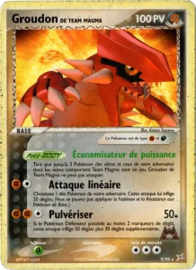 Carte Pokemon Groudon de Team Magma 9/95 EX Team Magma vs Team Aqua