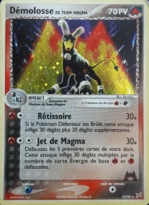 Carte Pokemon Démolosse de Team Magma 10/95 EX Team Magma vs Team Aqua