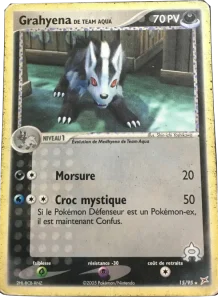Carte Pokemon Grahyena de Team Aqua 15/95 EX Team Magma vs Team Aqua