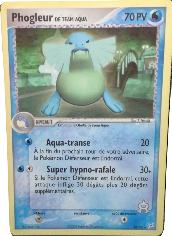 Scan HD carte Pokémon Phogleur de Team Aqua 16/95 — EX Team Magma vs Team Aqua