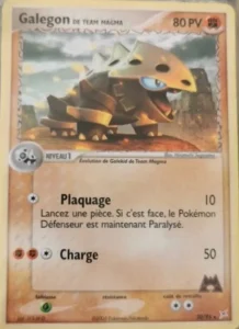 Carte Pokemon Galegon de Team Magma 20/95 EX Team Magma vs Team Aqua