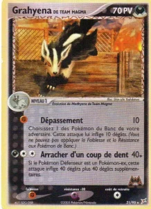 Carte Pokemon Grahyena de Team Magma 21/95 EX Team Magma vs Team Aqua