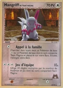 Carte Pokemon Mangriff de Team Magma 23/95 EX Team Magma vs Team Aqua