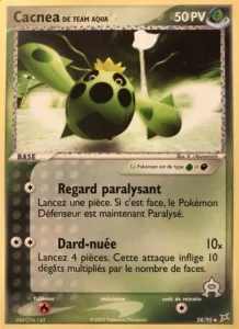 Carte Pokemon Cacnea de Team Aqua 24/95 EX Team Magma vs Team Aqua