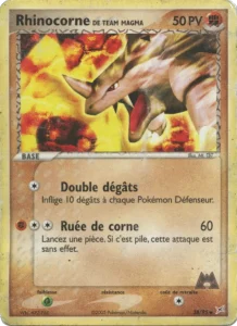 Carte Pokemon Rhinocorne de Team Magma 38/95 EX Team Magma vs Team Aqua