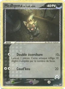 Carte Pokemon Medhyena de Team Aqua 54/95 EX Team Magma vs Team Aqua