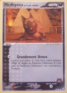 Carte Pokemon Medhyena de Team Magma 65/95 EX Team Magma vs Team Aqua