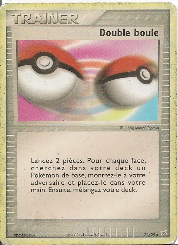 Scan HD carte Pokémon Double boule 72/95 — EX Team Magma vs Team Aqua