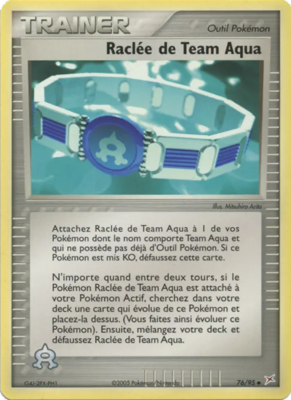 Scan HD carte Pokémon Raclée de Team Aqua 76/95 — EX Team Magma vs Team Aqua
