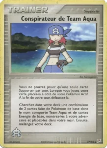 Carte Pokemon Conspirateur de Team Aqua 77/95 EX Team Magma vs Team Aqua
