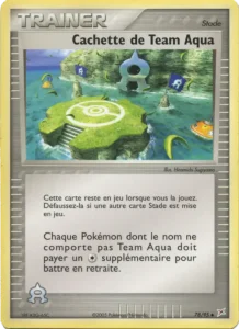 Carte Pokemon Cachette de Team Aqua 78/95 EX Team Magma vs Team Aqua