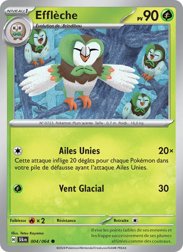 Scan HD carte Pokémon Efflèche 004/64 — Fable Nébuleuse