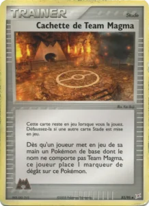 Carte Pokemon Cachette de Team Magma 83/95 EX Team Magma vs Team Aqua
