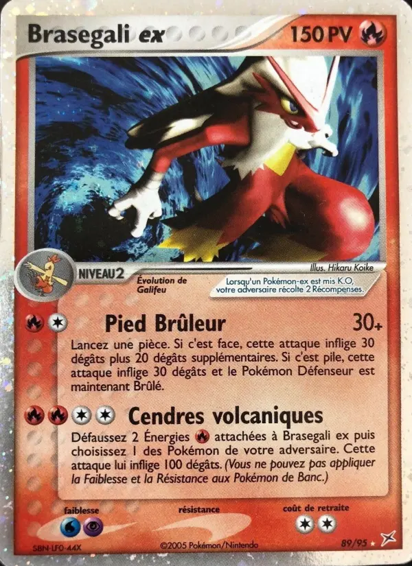 Scan HD carte Pokémon Brasegali ex 89/95 — EX Team Magma vs Team Aqua