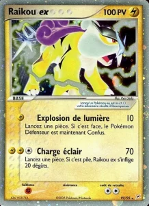Carte Pokémon Raikou ex 92 EX Team Magma vs Team Aqua