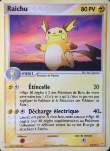 Carte Pokemon Raichu 13/95 EX Team Magma vs Team Aqua