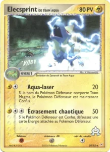 Carte Pokemon Elecsprint de Team Aqua 29/95 EX Team Magma vs Team Aqua