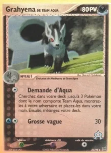 Carte Pokemon Grahyena de Team Aqua 30/95 EX Team Magma vs Team Aqua