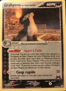 Carte Pokemon Grahyena de Team Magma 37/95 EX Team Magma vs Team Aqua