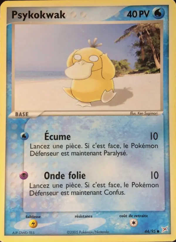 Scan HD carte Pokémon Psykokwak 44/95 — EX Team Magma vs Team Aqua