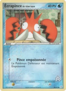 Carte Pokemon Écrapince de Team Aqua 50/95 EX Team Magma vs Team Aqua