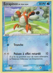 Carte Pokemon Écrapince de Team Aqua 51/95 EX Team Magma vs Team Aqua