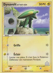 Carte Pokemon Dynavolt de Team Aqua 52/95 EX Team Magma vs Team Aqua